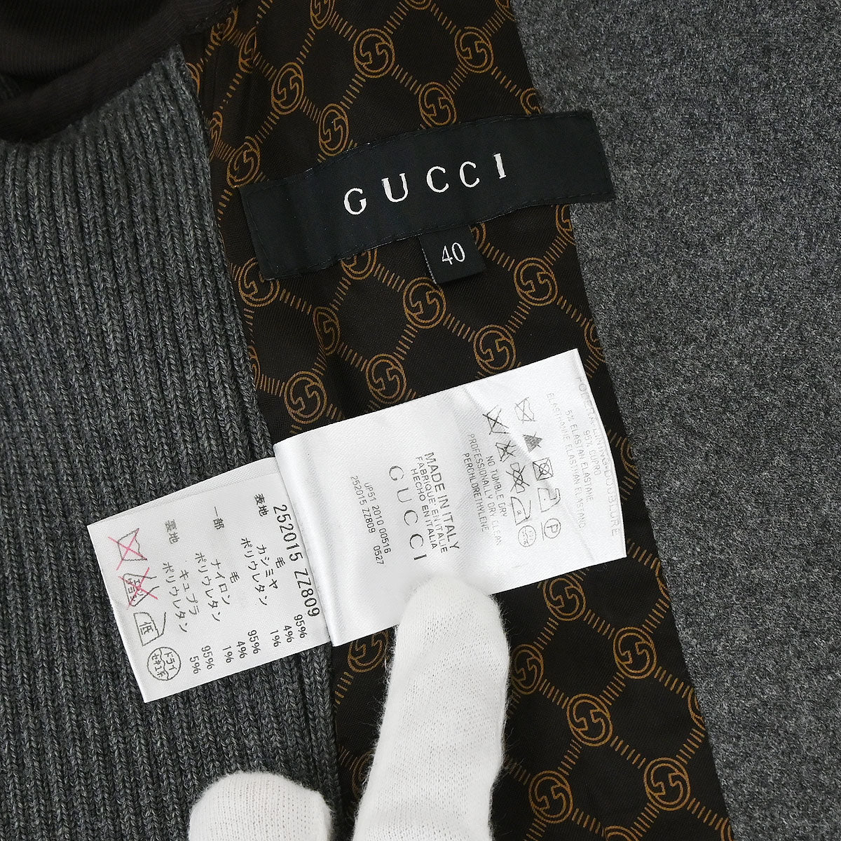 Gucci 2010 Wool Jacket Gray #40