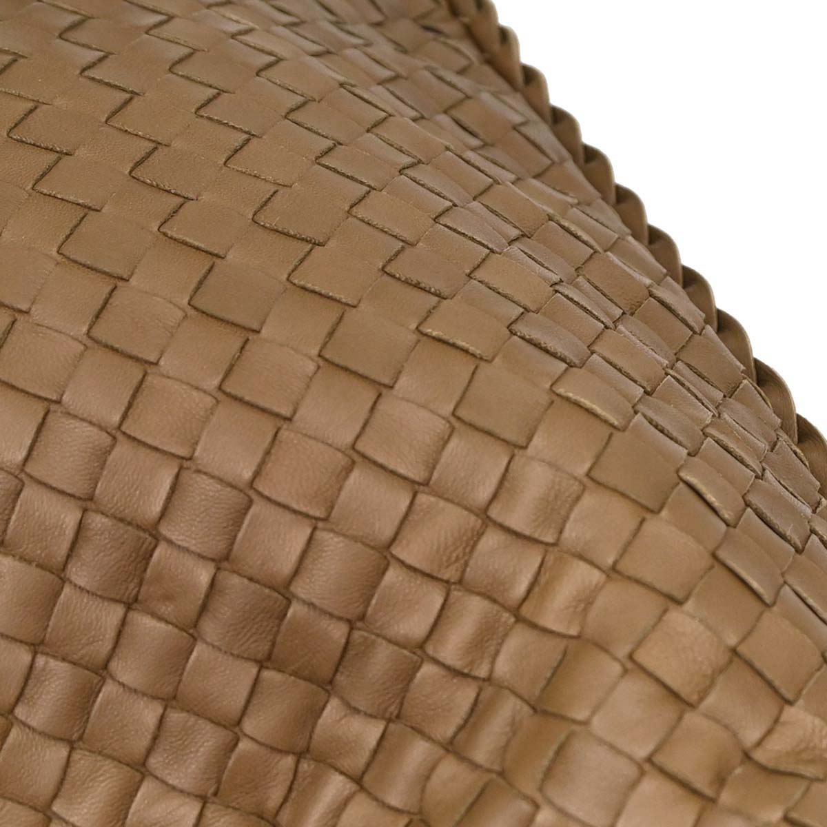 Bottega Veneta Brown Lambskin Intrecciato Hobo Handbag