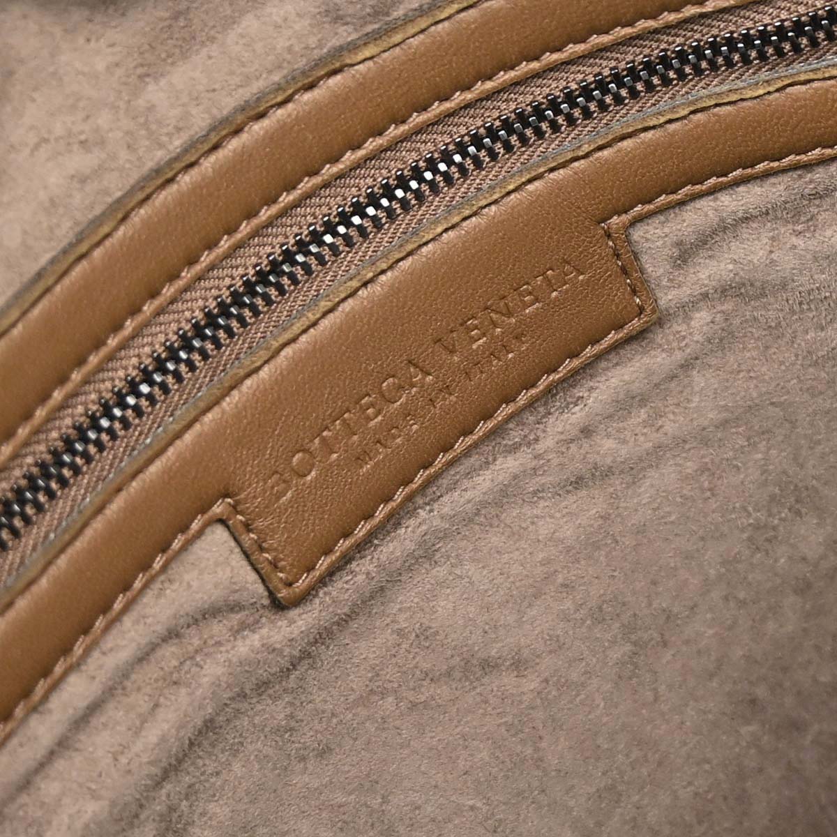 Bottega Veneta Brown Lambskin Intrecciato Hobo Handbag