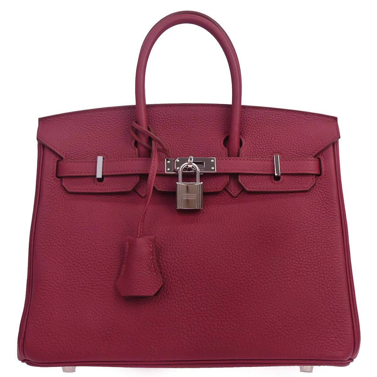 Hermes Ruby Togo Birkin 25 Handbag