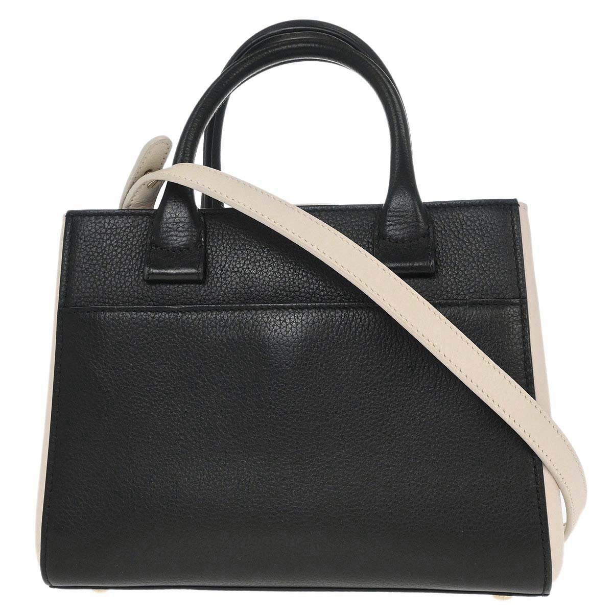 Chanel Black Ivory Calfskin Neo Executive Mini Tote 2way Shoulder Handbag