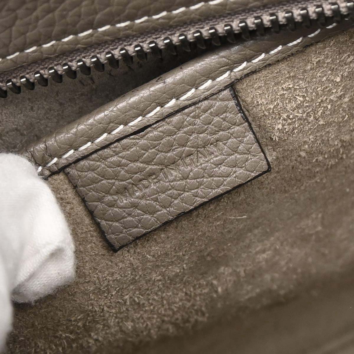 Celine Brown Leather Nano Luggage Tote Bag