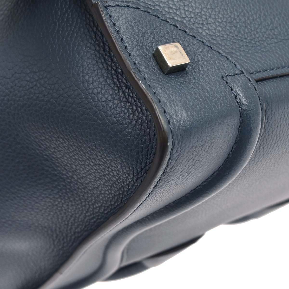 Celine Navy Mini Luggage Tote Bag