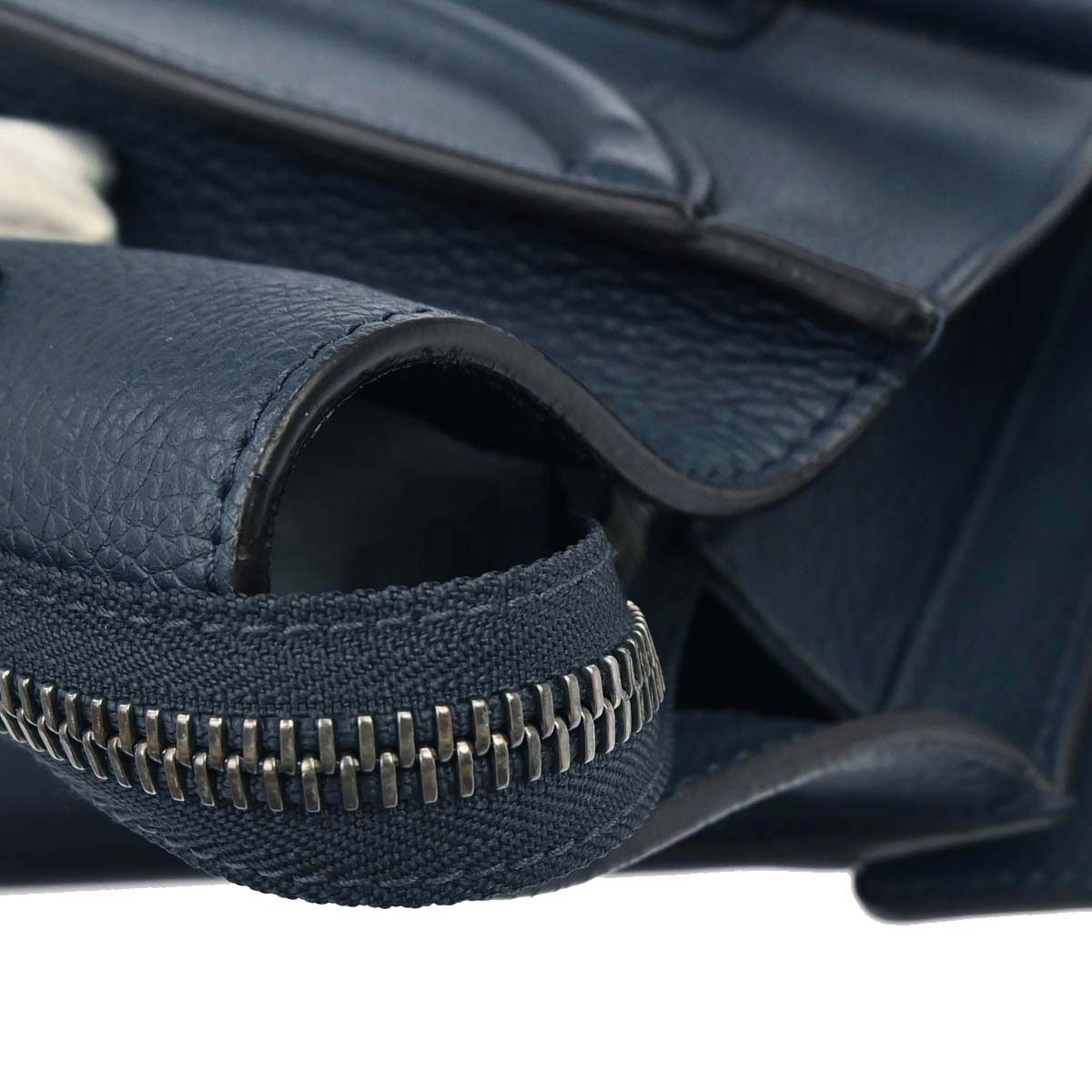 Celine Navy Mini Luggage Tote Bag