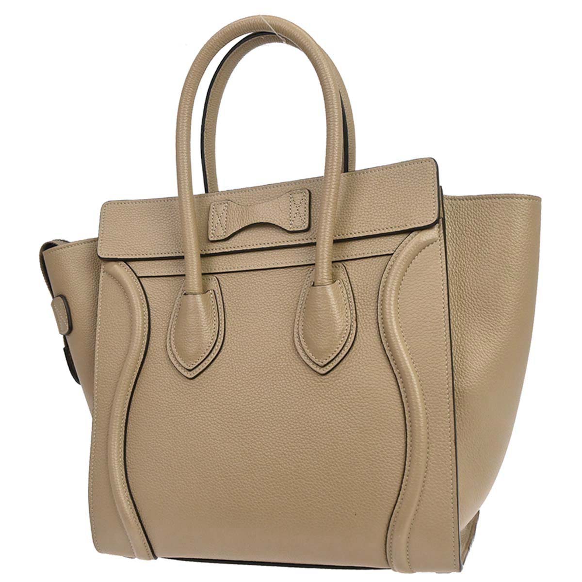 Celine Beige Luggage Micro Tote Handbag