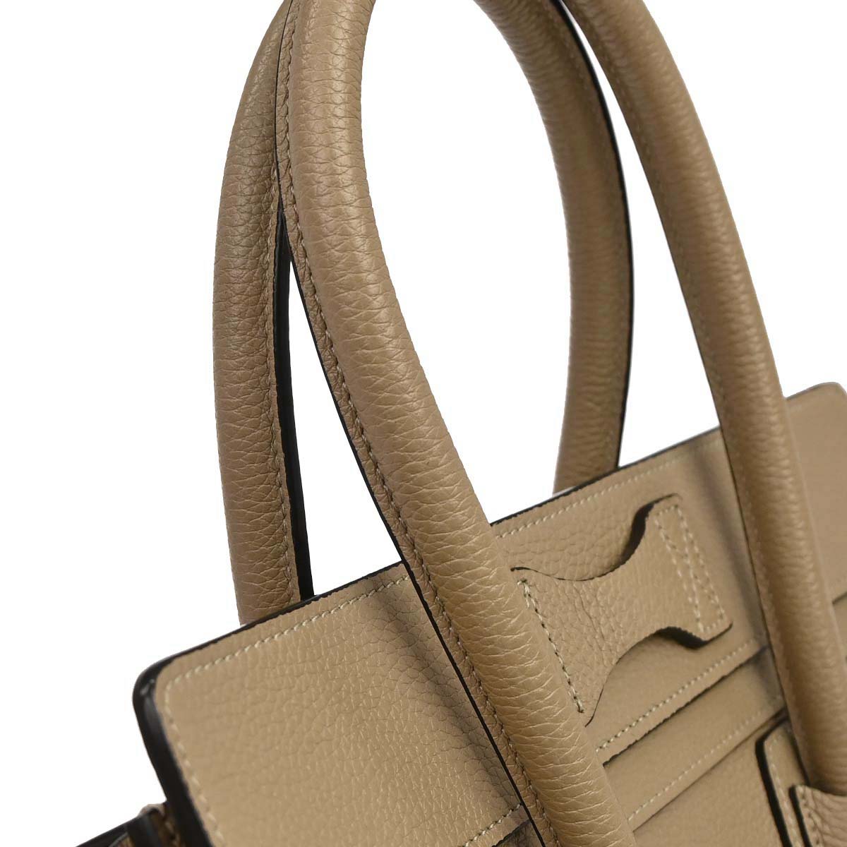 Celine Beige Luggage Micro Tote Handbag