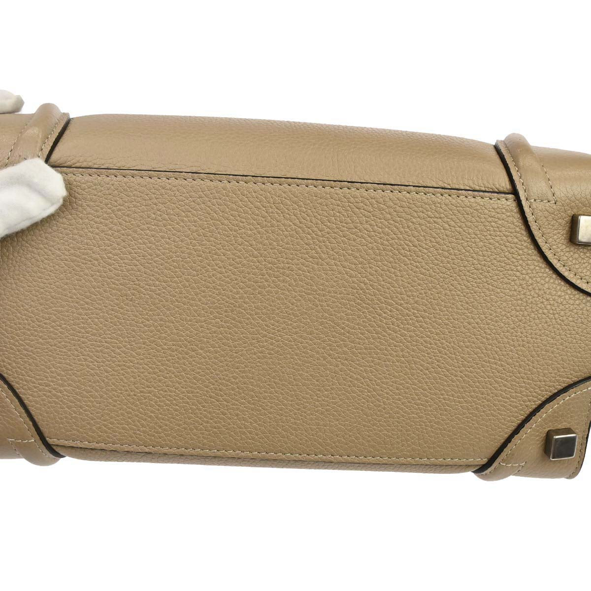 Celine Beige Luggage Micro Tote Handbag