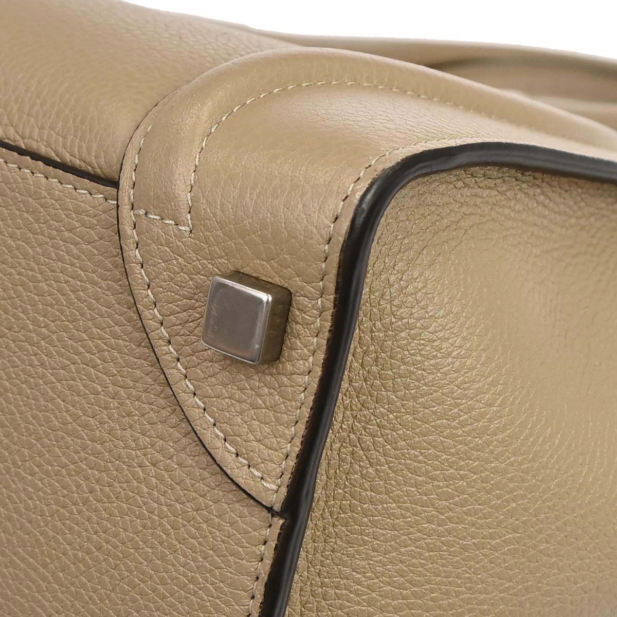 Celine Beige Luggage Micro Tote Handbag