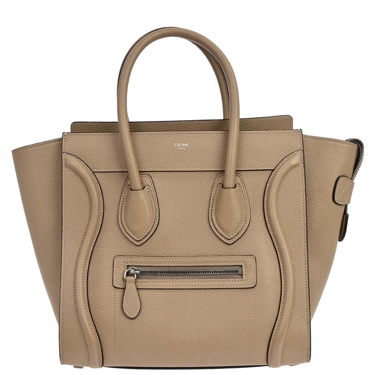 Celine Beige Luggage Micro Tote Handbag