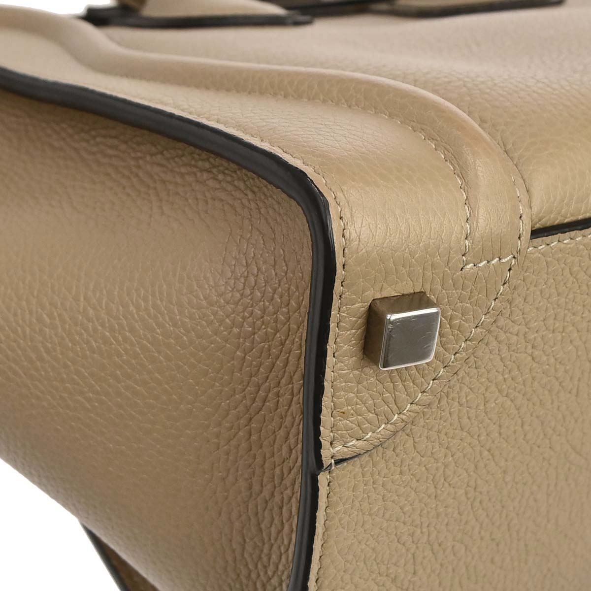 Celine Beige Luggage Micro Tote Handbag