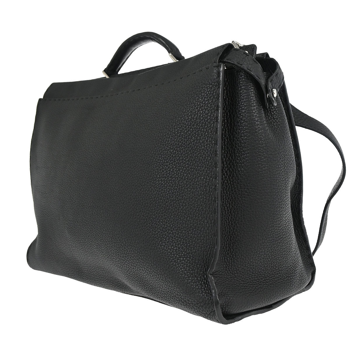 Fendi Black Selleria Peekaboo Fit Monster 2way Shoulder Handbag