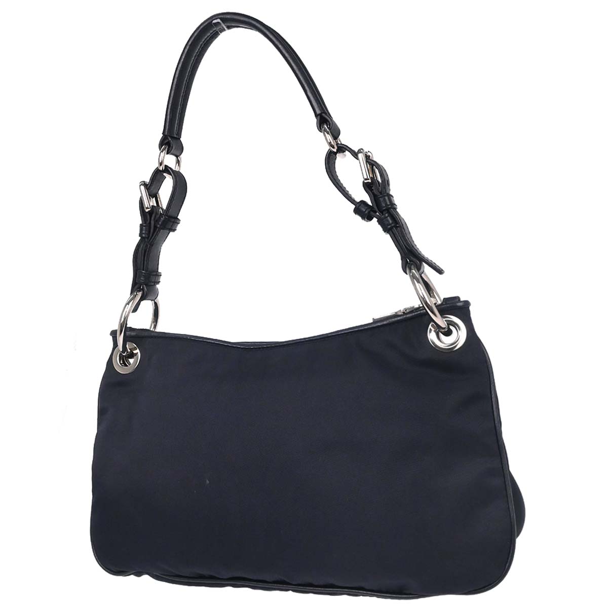 Prada Navy Nylon Handbag
