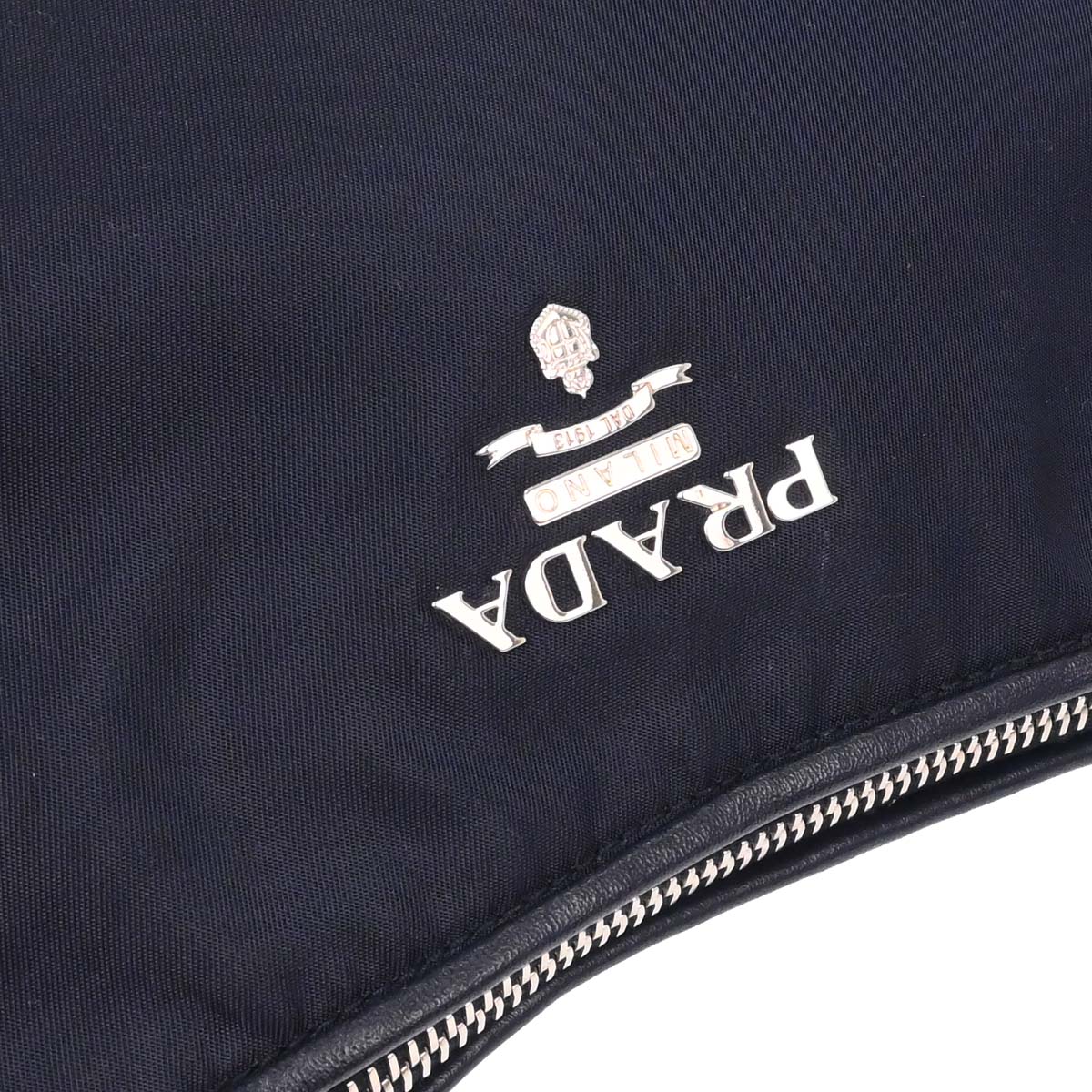 Prada Navy Nylon Handbag