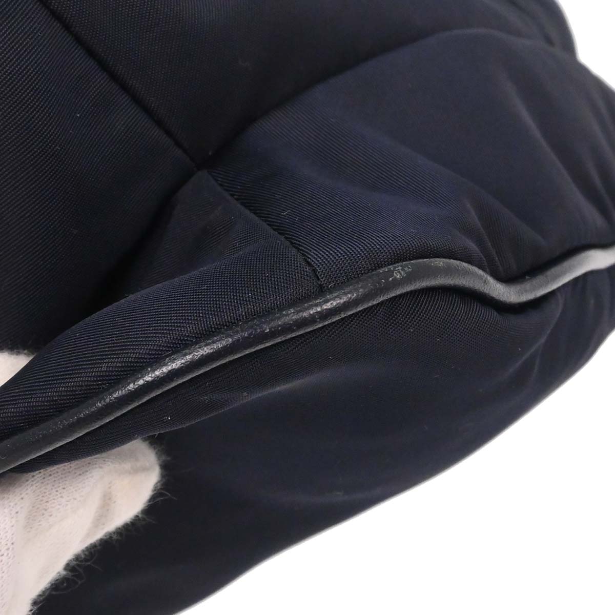 Prada Navy Nylon Handbag