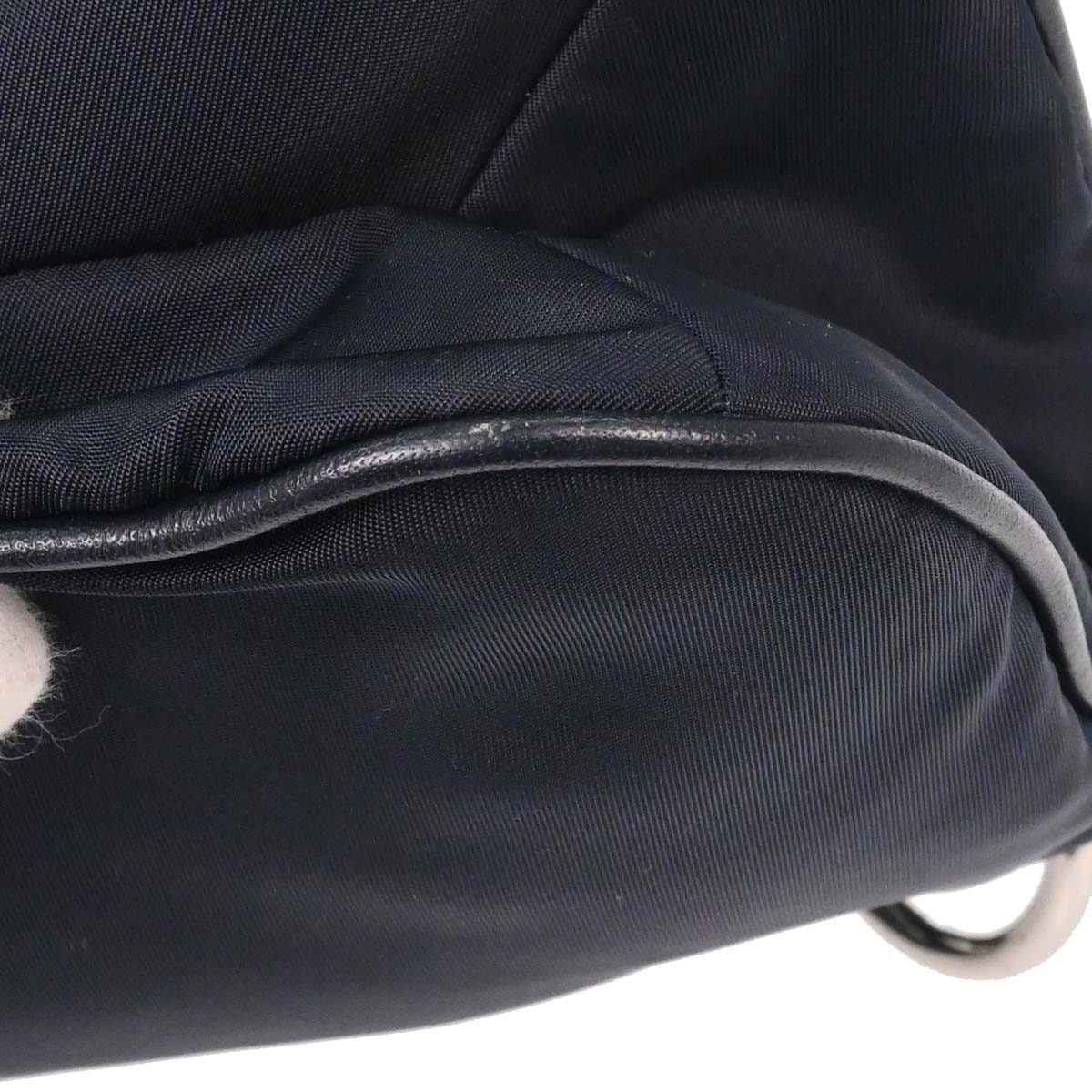 Prada Navy Nylon Handbag
