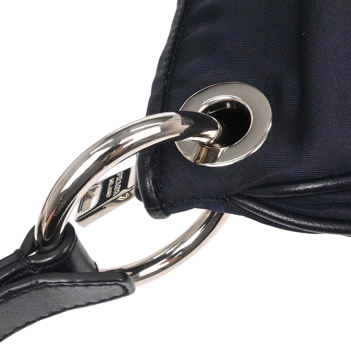 Prada Navy Nylon Handbag