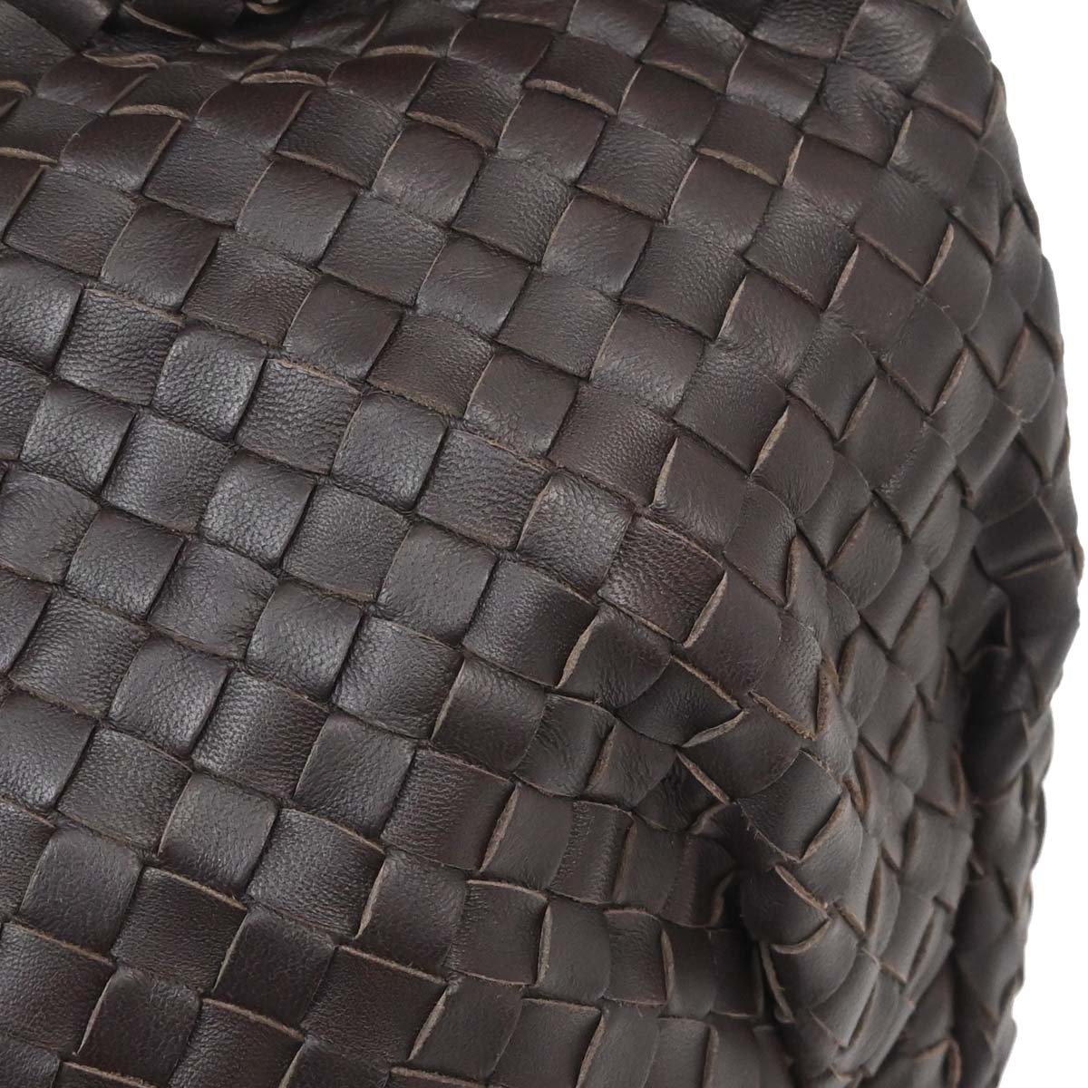 Bottega Veneta Brown Lambskin Intrecciato Hobo Handbag