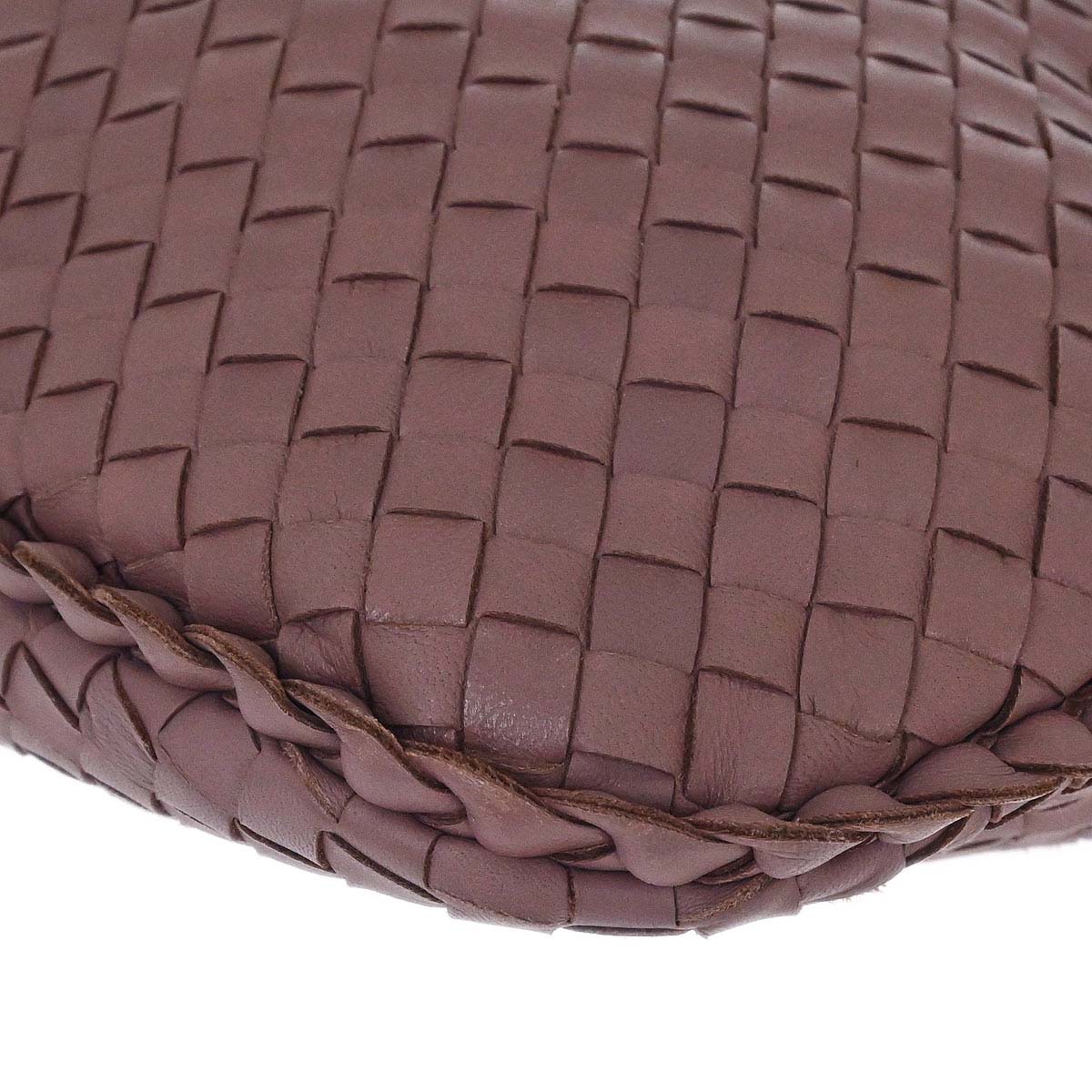 Bottega Veneta Purple Lambskin Intrecciato Hobo Handbag