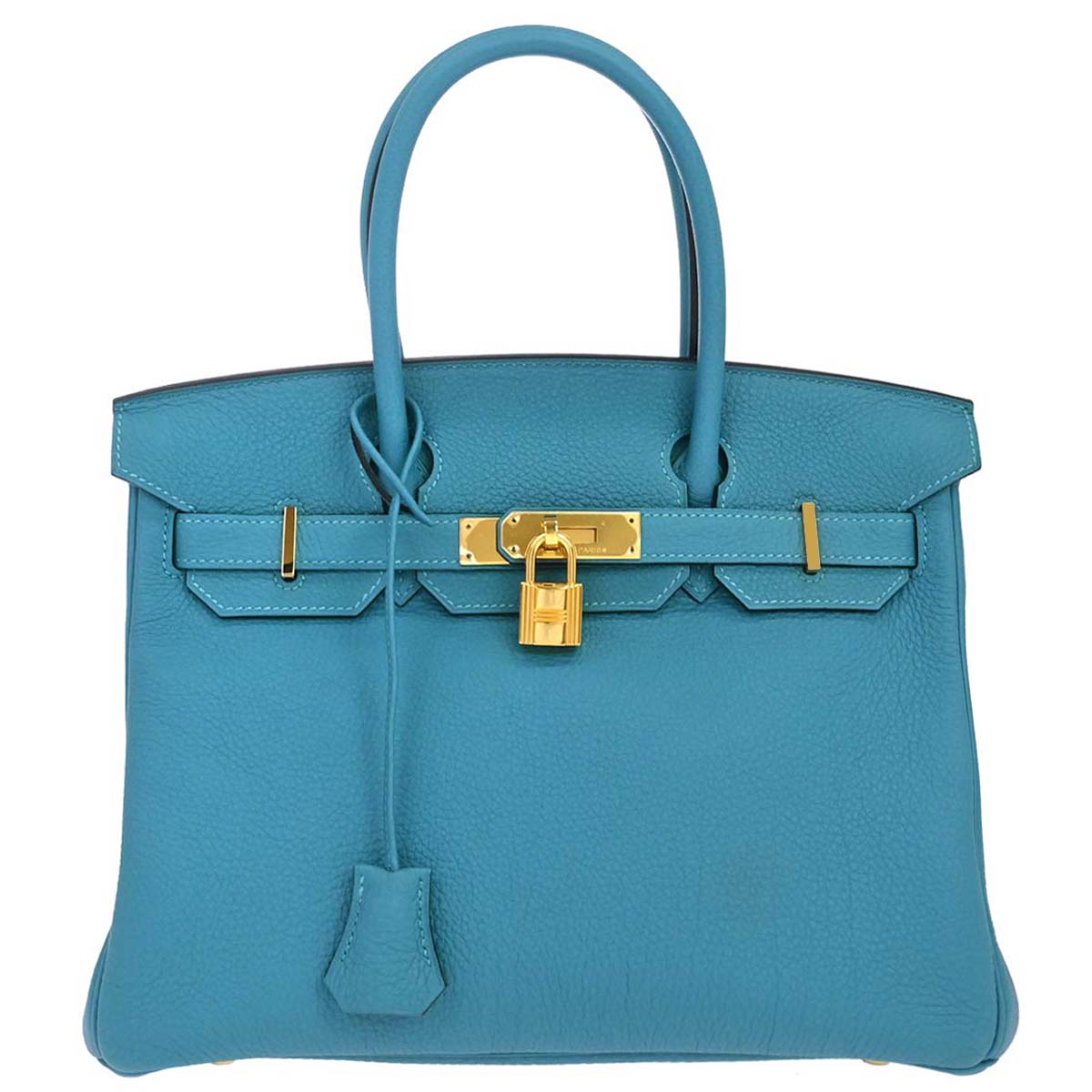 Hermes 2014 Blue Izmir Togo Birkin 30 Handbag