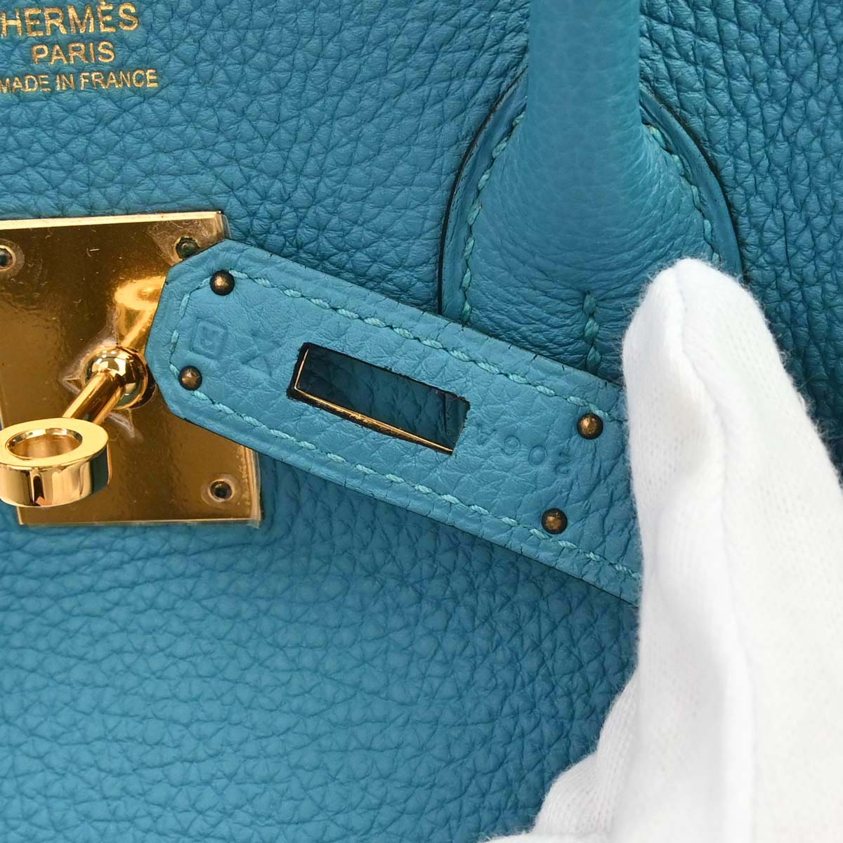 Hermes 2014 Blue Izmir Togo Birkin 30 Handbag