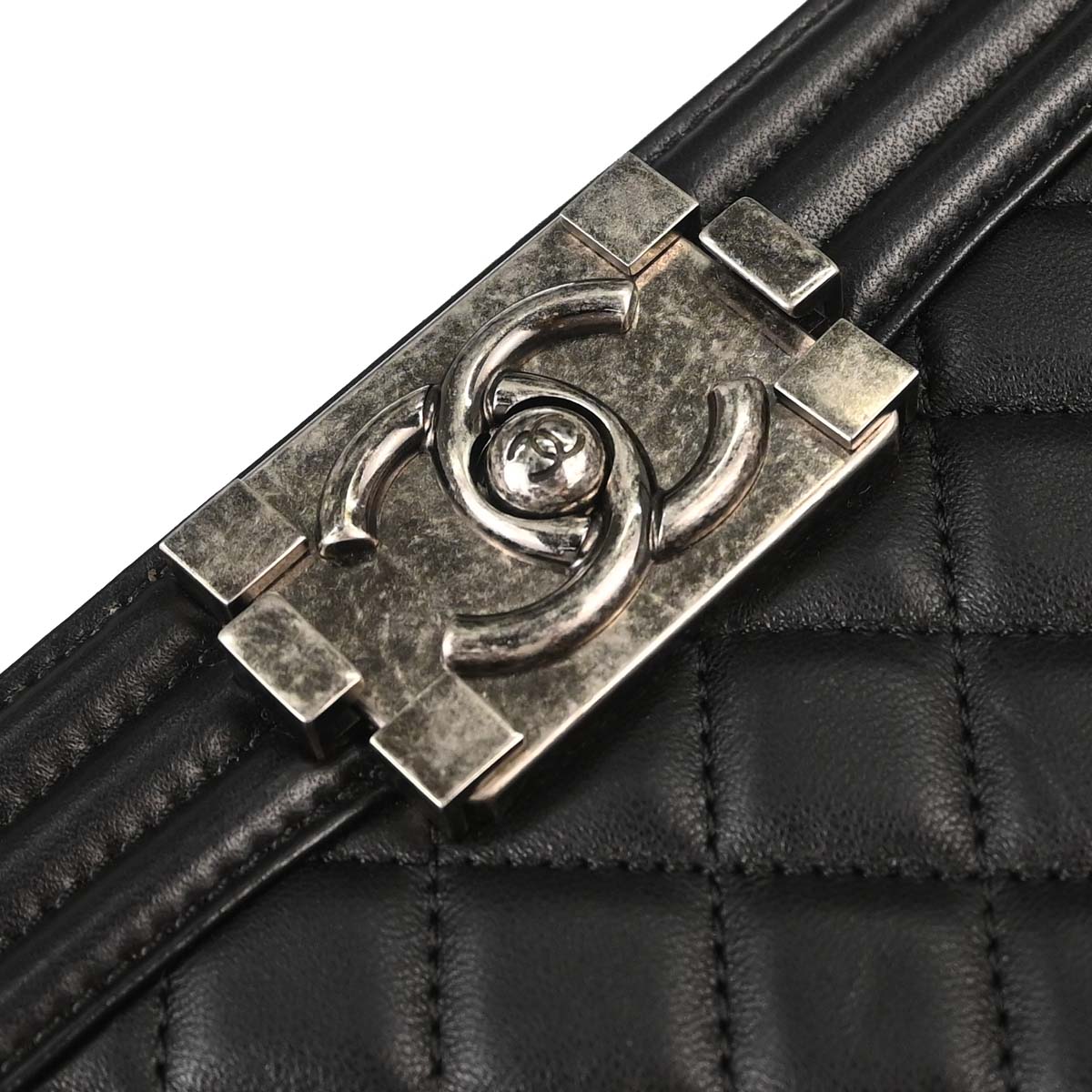 Boy Chanel Black Lambskin Medium Shoulder Bag