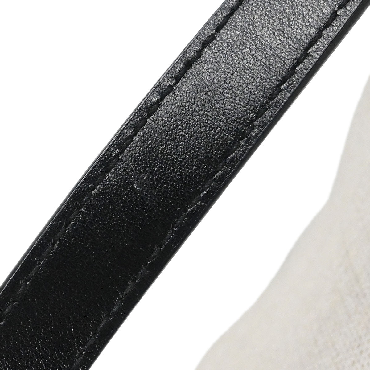 Saint Laurent White Calfskin Teddy Drawstring Tote Handbag