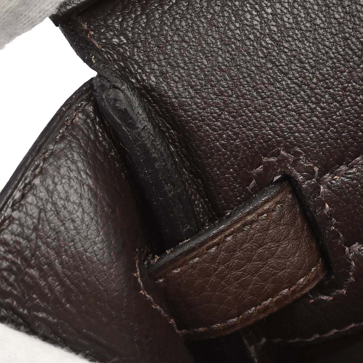 Hermes Chocolat Taurillon Clemence Birkin 30 Handbag