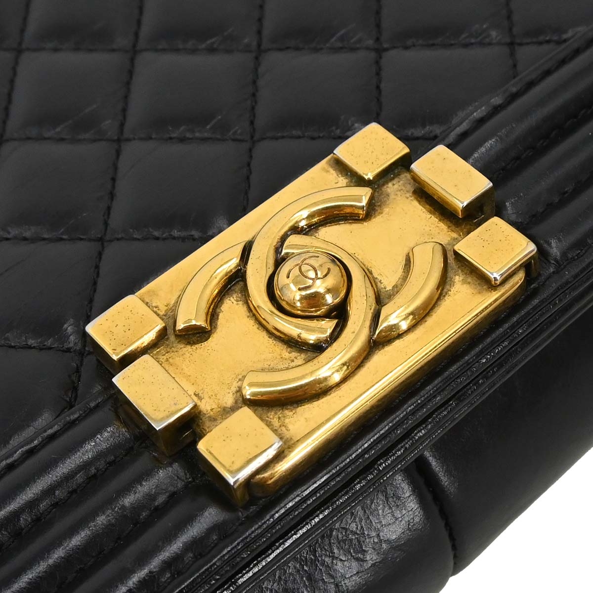 Boy Chanel 2015-2016 Black Calfskin Medium Shoulder Bag