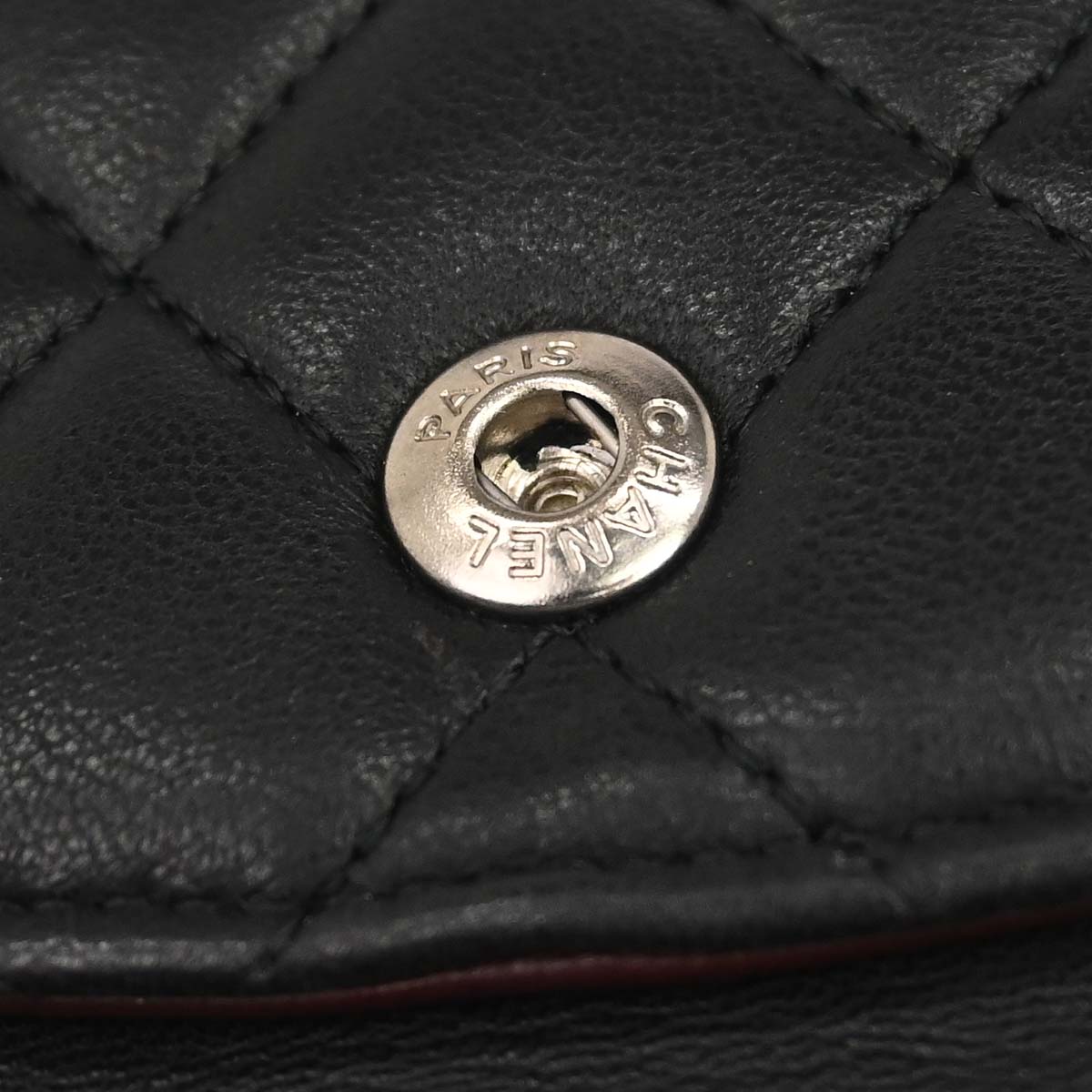 Chanel 2011 Black Lambskin Medium Classic Double Flap Shoulder Bag
