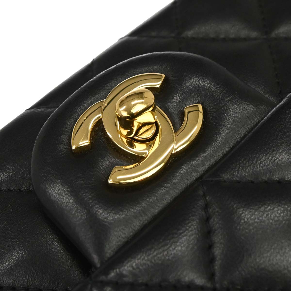 Chanel 2015-2016 Black Lambskin Mini Classic Square Flap Shoulder Bag 17