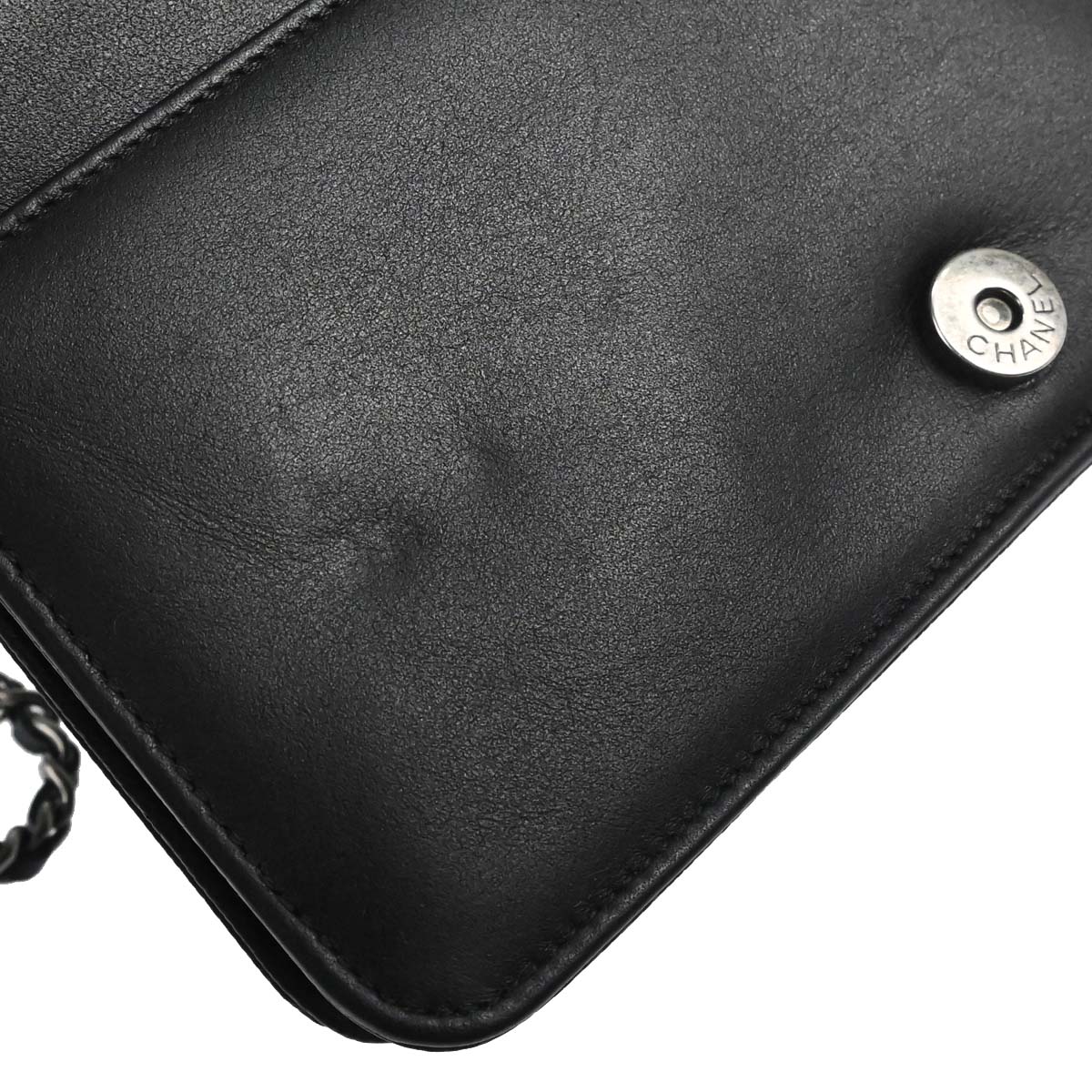 Boy Chanel 2018 Black Caviar Skin Chain WOC Shoulder Bag