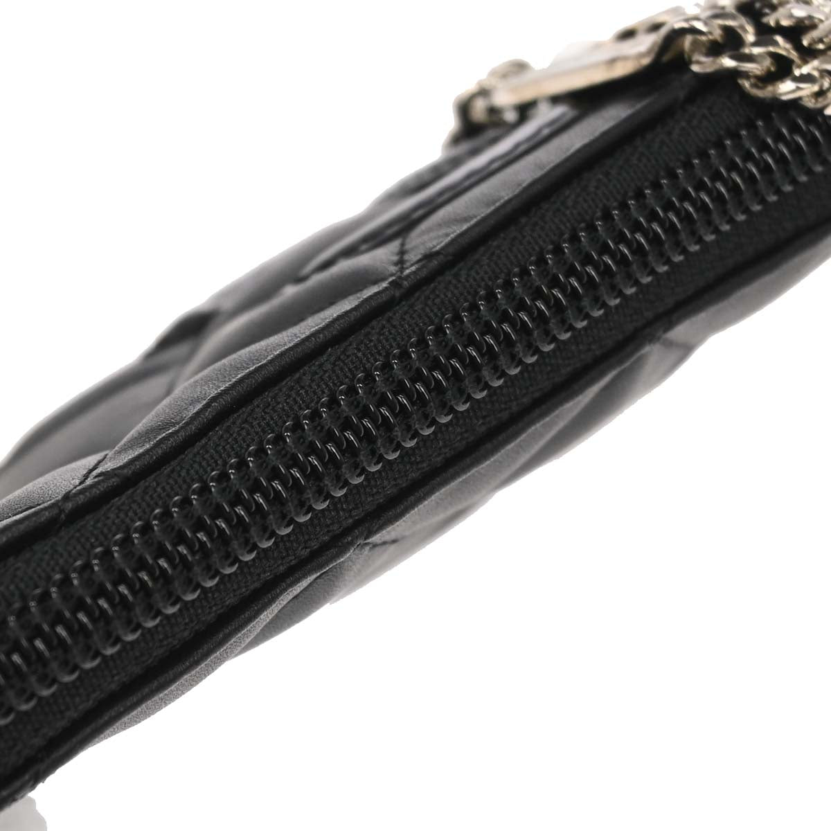 Chanel 2012 Black Calfskin Cambon Coin Purse Wallet