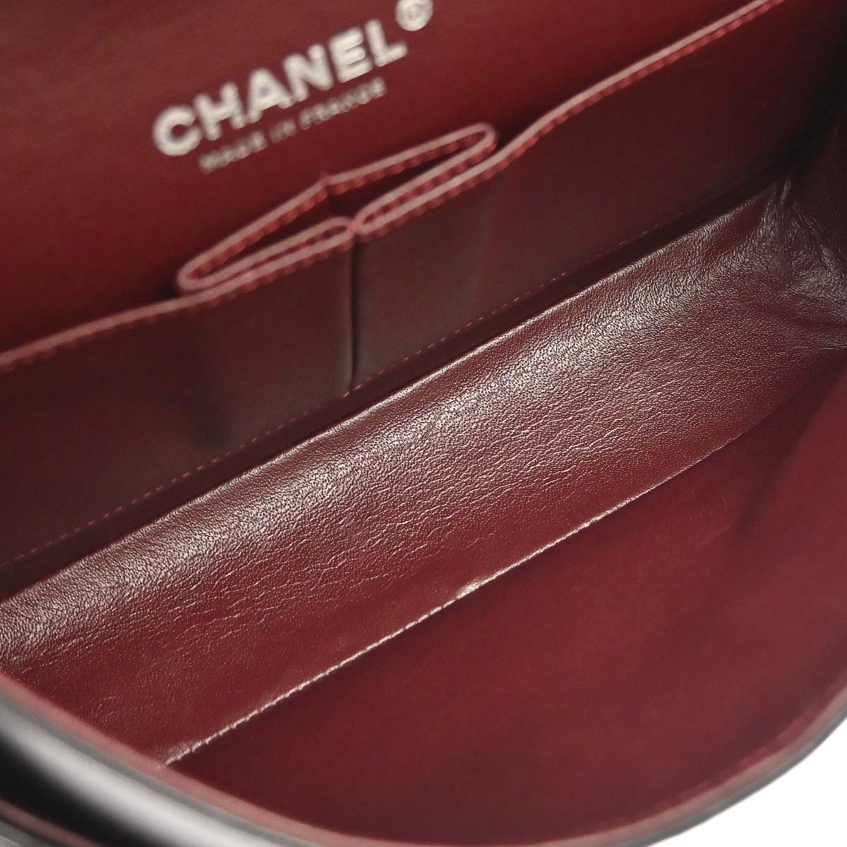 Chanel 2013-2014 Black Lambskin Medium Classic Double Flap Shoulder Bag