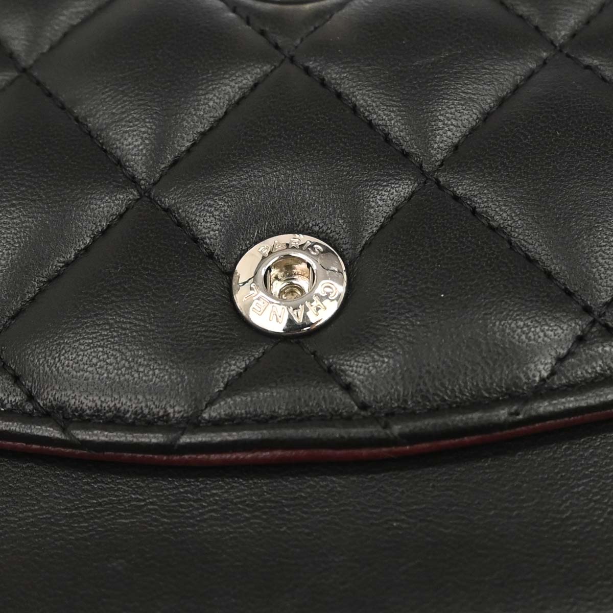 Chanel 2013-2014 Black Lambskin Medium Classic Double Flap Shoulder Bag