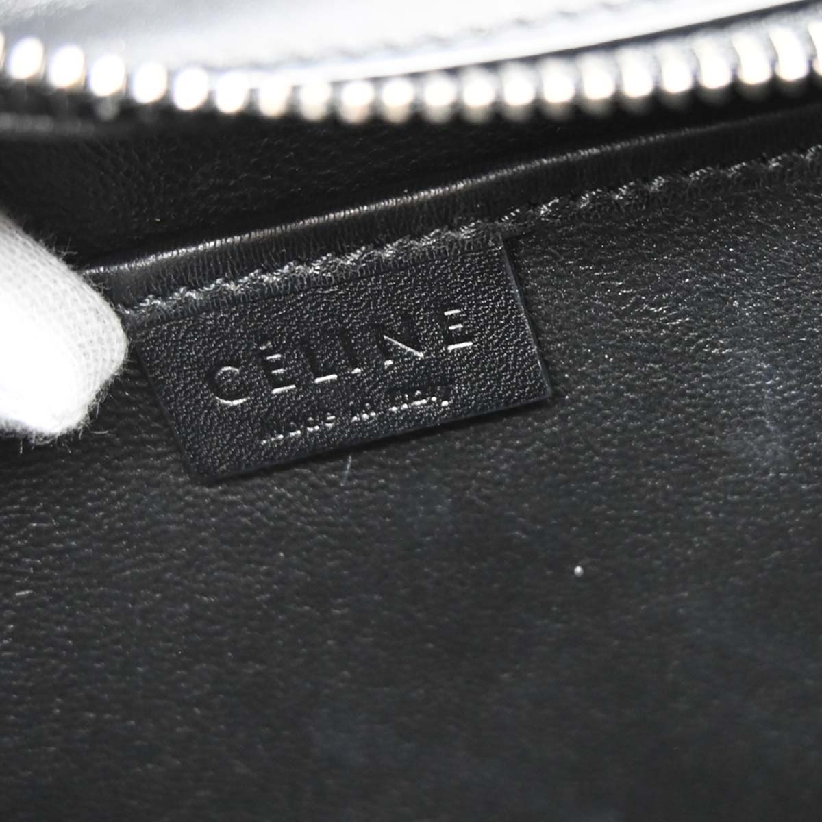 Celine Brown Leather Nano Luggage 2way Shoulder Tote Handbag