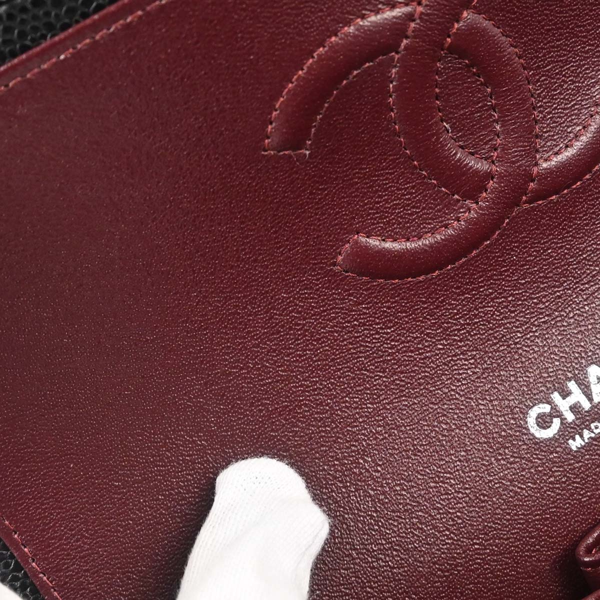 Chanel Black Caviar Skin Small Classic Double Flap Shoulder Bag