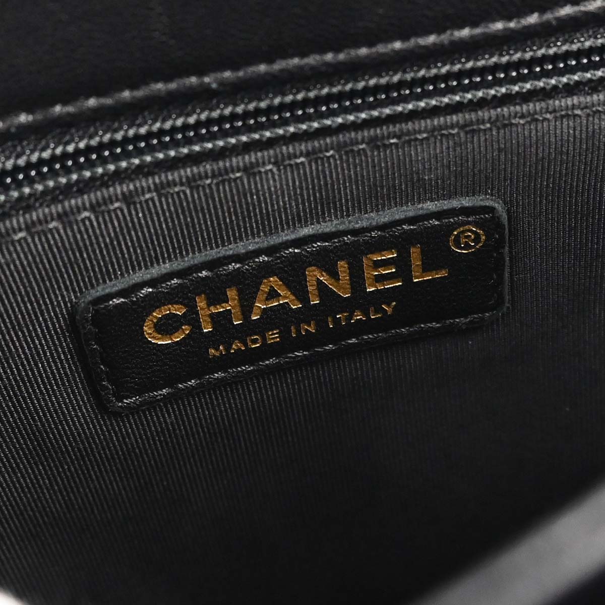 Chanel 2018 Black Lambskin Top Handle 2way Shoulder Handbag