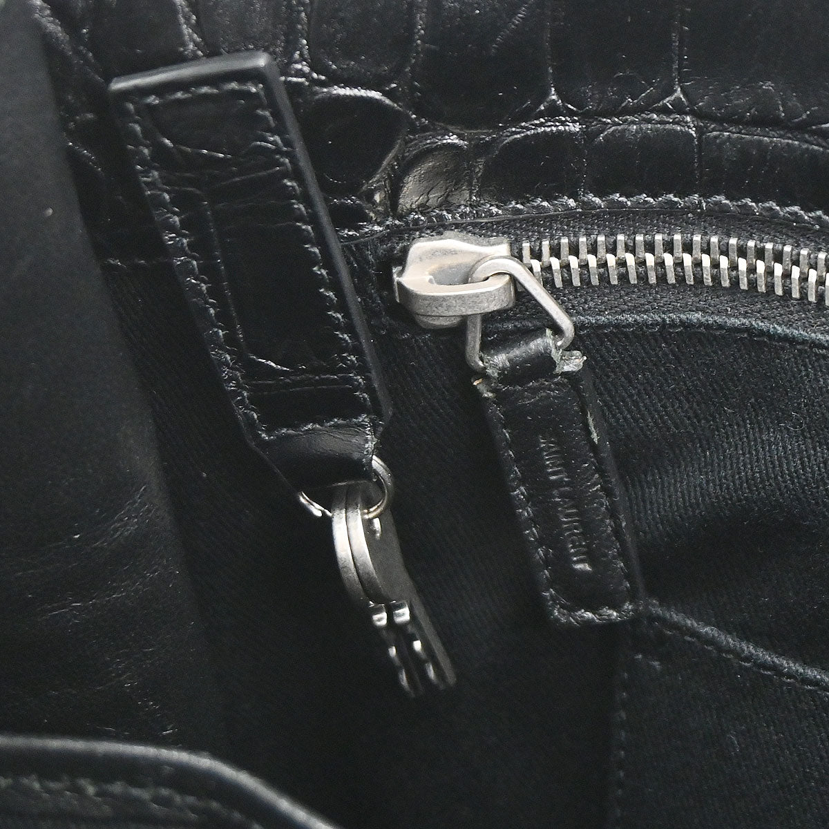 Saint Laurent Black Leather Sac de Jour 2way Shoulder Tote Handbag