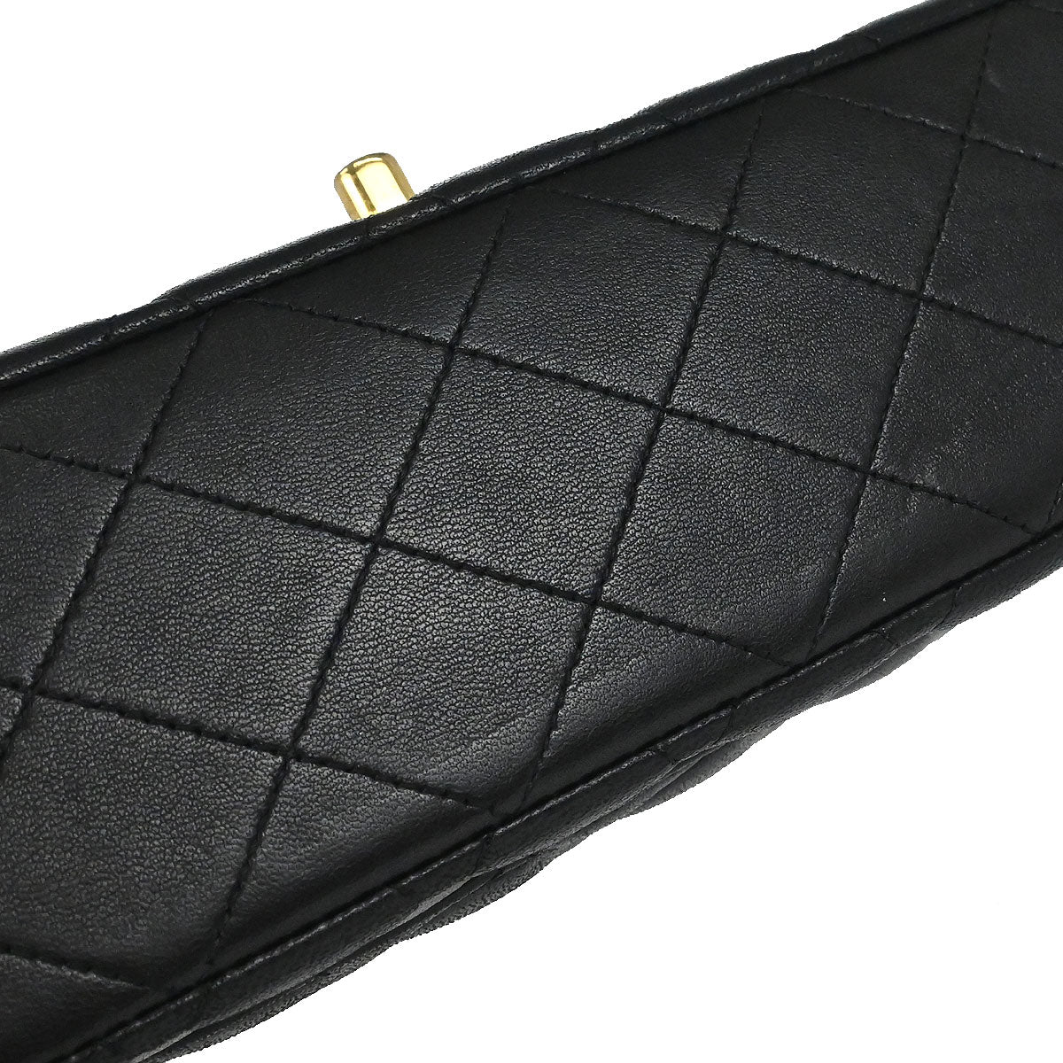 Chanel 2011 Black Lambskin Medium Classic Double Flap Shoulder Bag