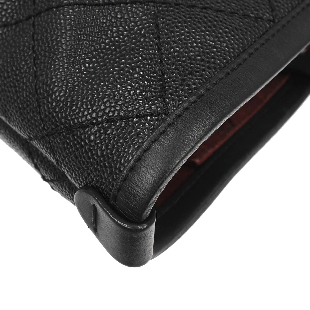 Chanel 2014 Black Caviar Skin On The Road Shopping Fever Tote Bag