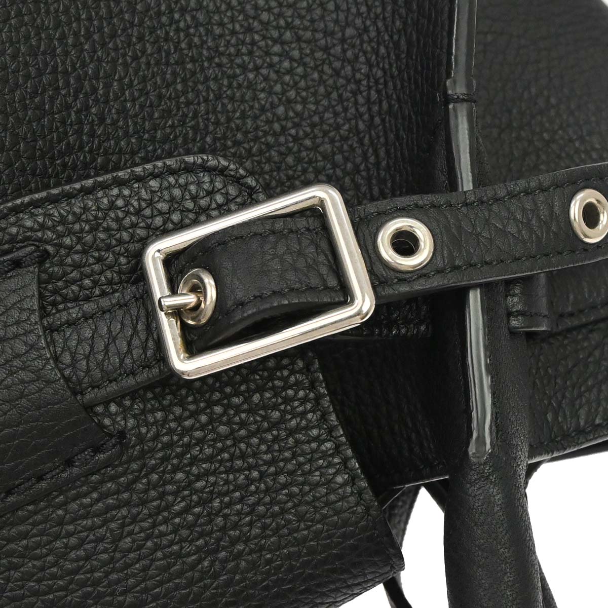 Celine Black Leather Small Big Bag 2way Shoulder Handbag