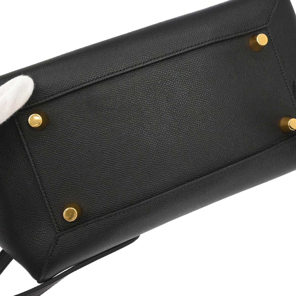 Celine Black Belt Bag Mini 2way Shoulder Handbag