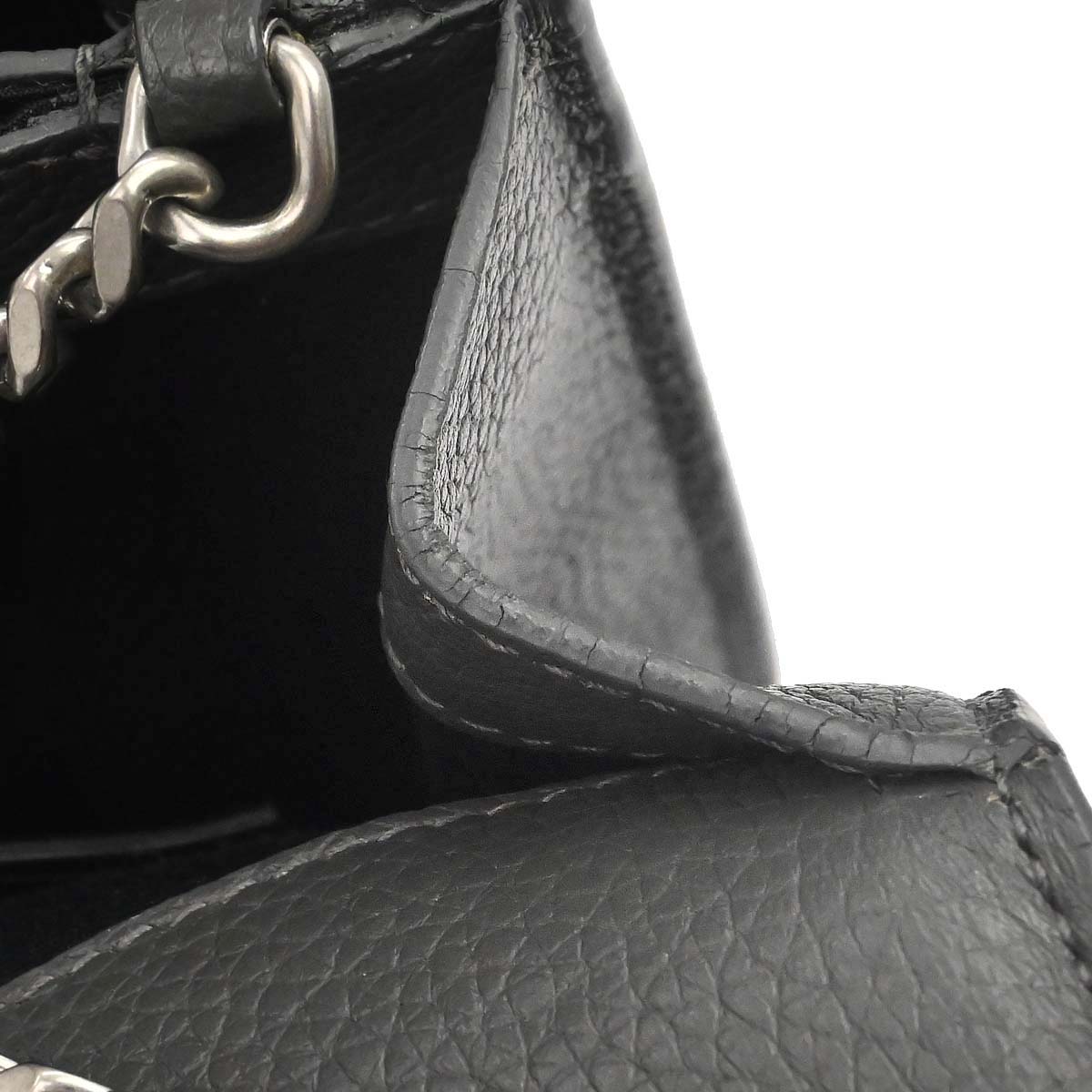 Saint Laurent Gray Leather Sunset Shoulder Bag