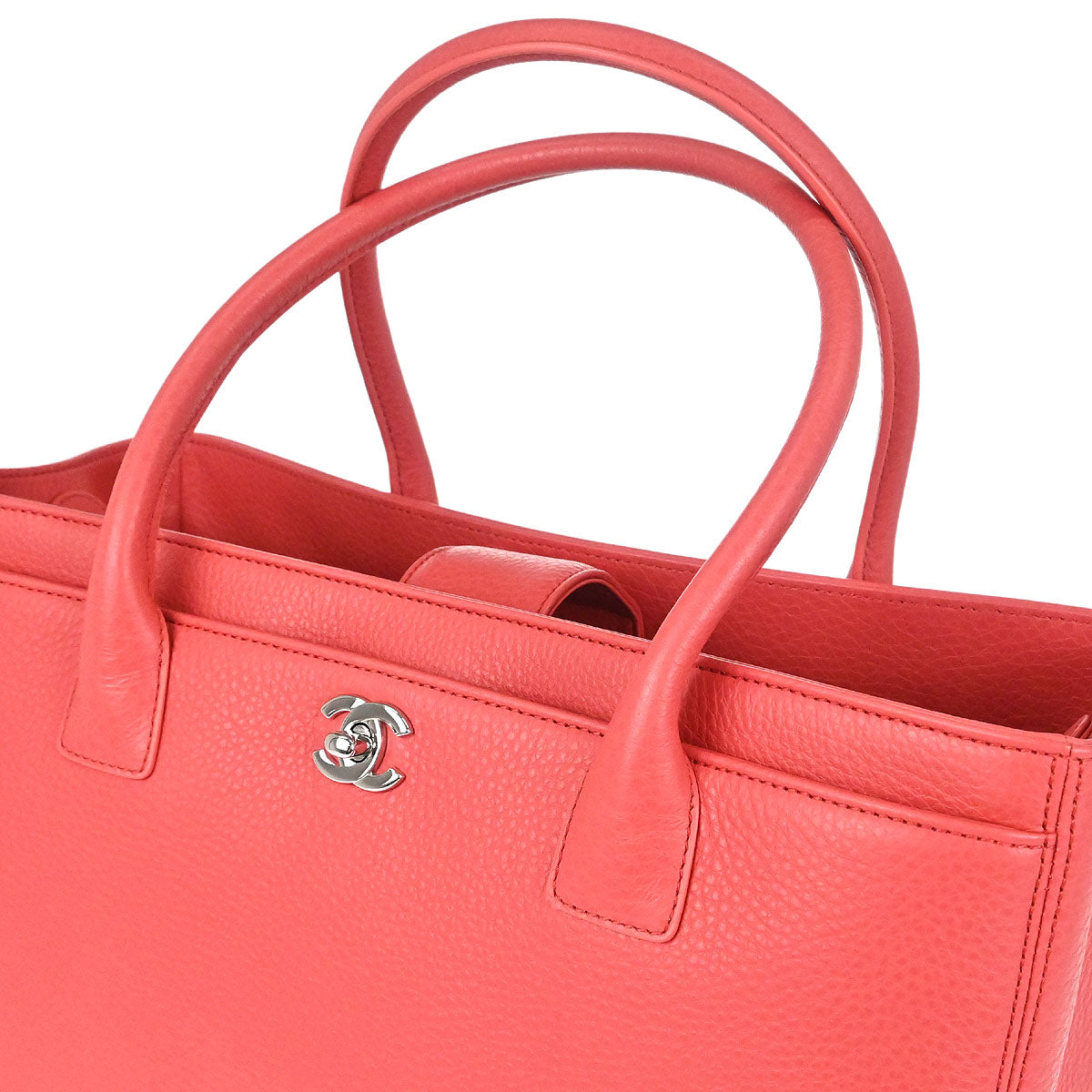 Chanel 2014 Pink Deerskin Executive Cerf 2way Shoulder Tote Bag