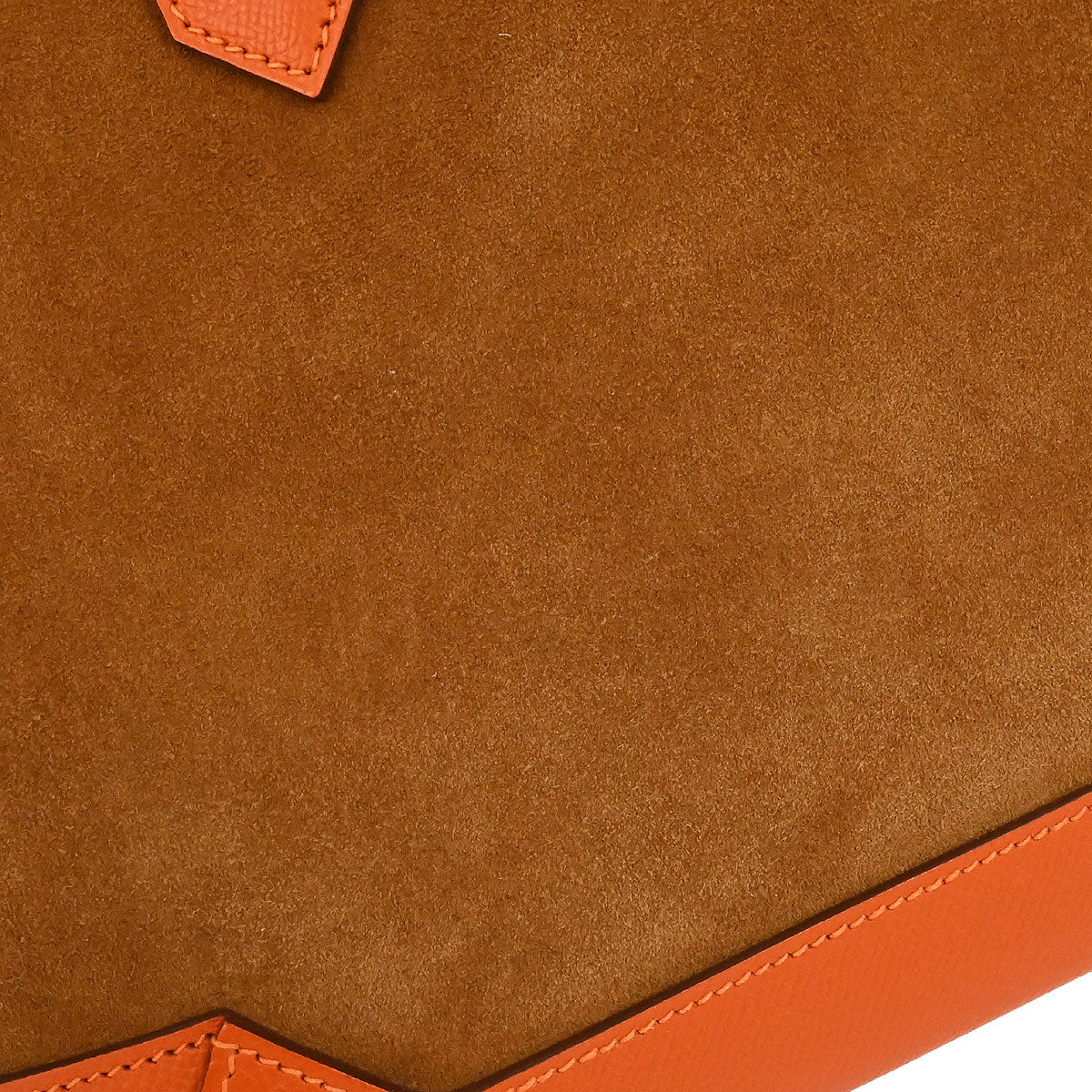 Hermes Orange Brown Doblis Epsom Maxibox Cabas 30 Tote Handbag