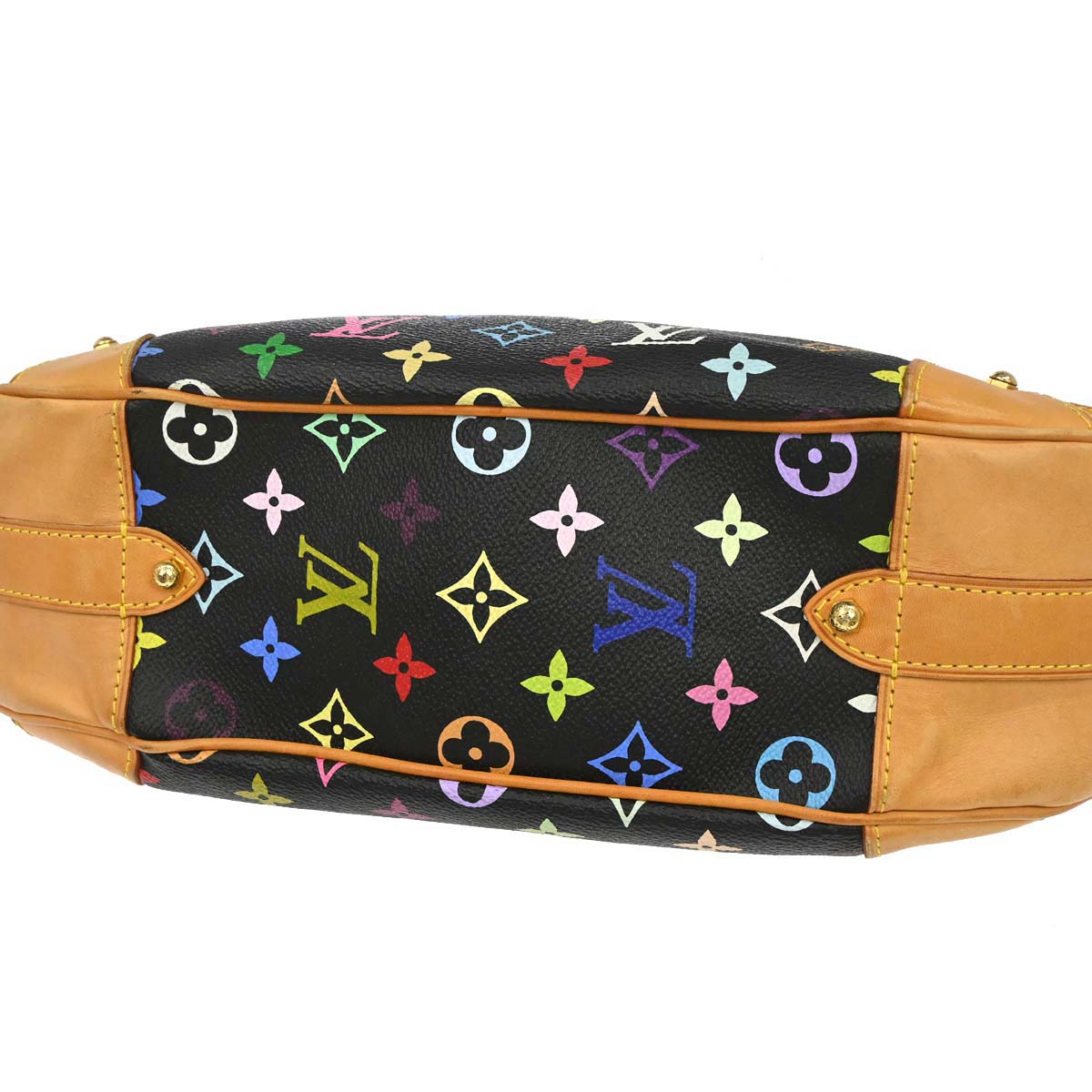 Louis Vuitton Black Monogram Multicolor Greta Handbag M40196