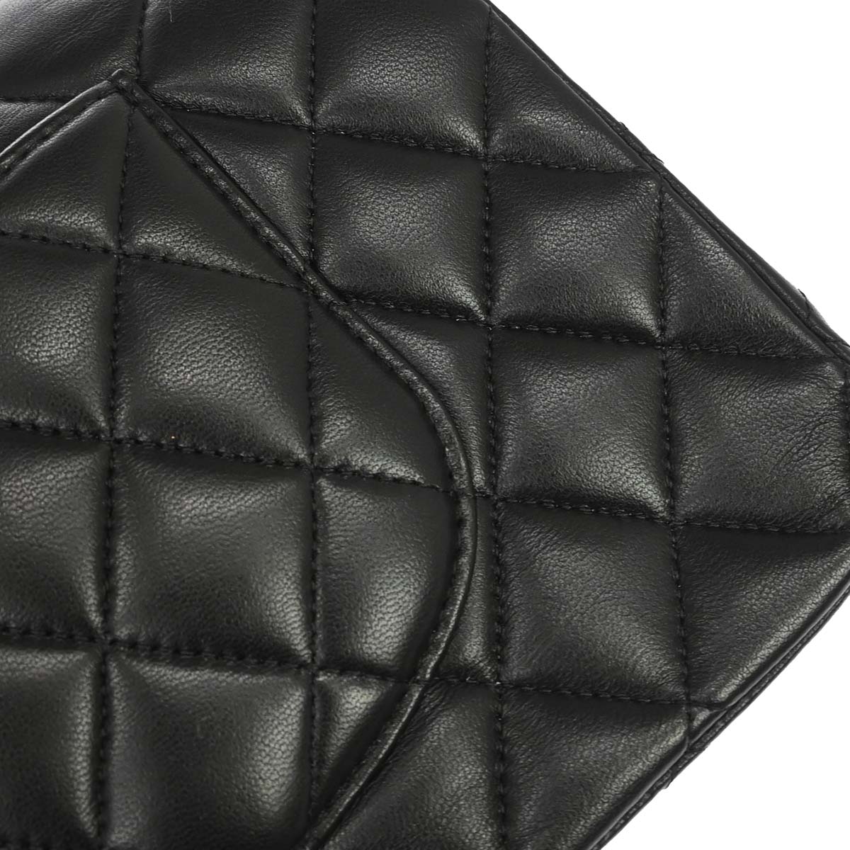 Chanel 2017-2018 Black Lambskin Medium Classic Double Flap Shoulder Bag