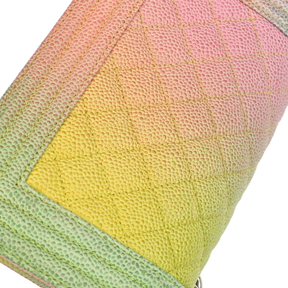 Boy Chanel 2017 Pink Yellow Blue Green Caviar Skin Small Chain Shoulder Bag