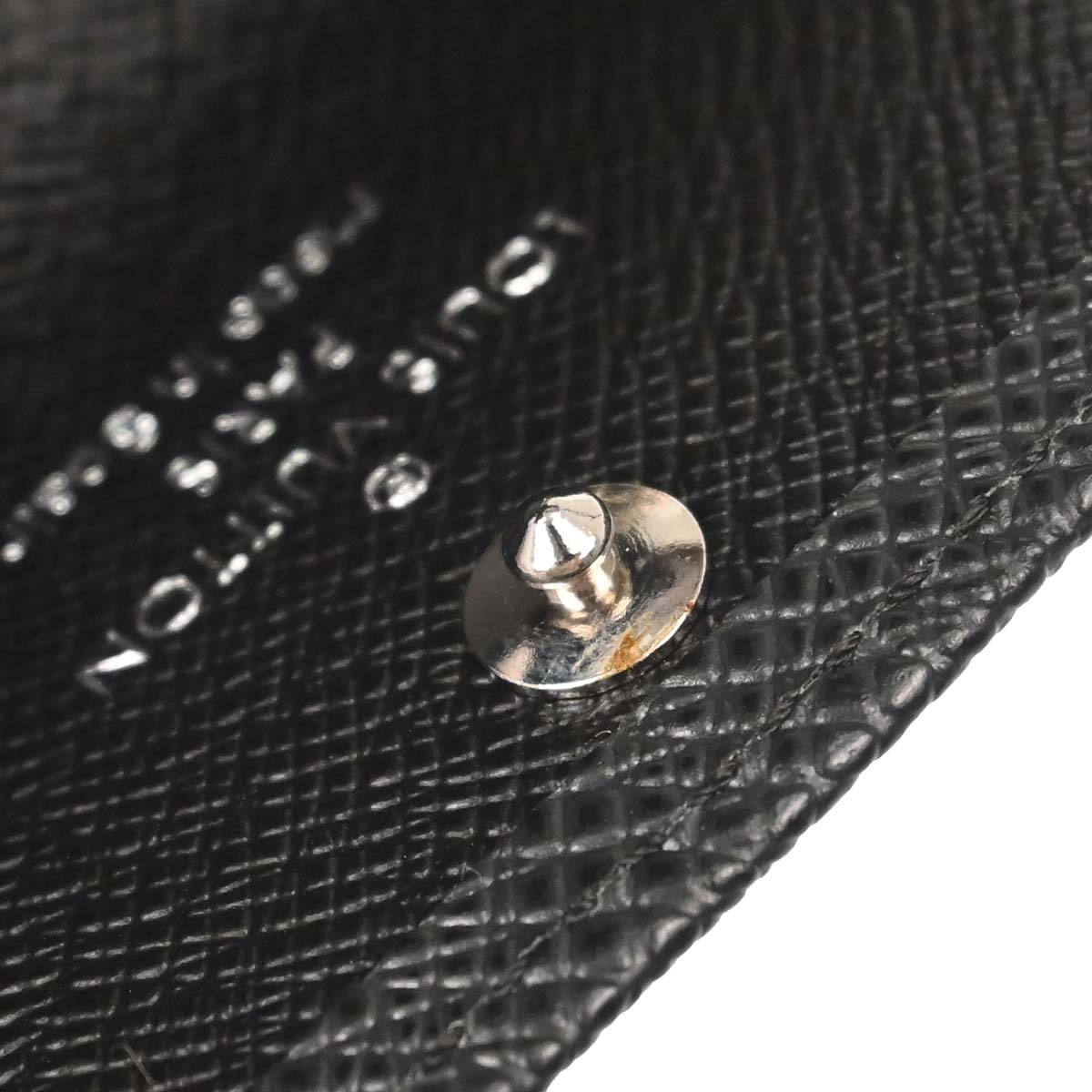 Louis Vuitton 2010 Black Taiga Multicles 4 Key Case M30522 Small Good