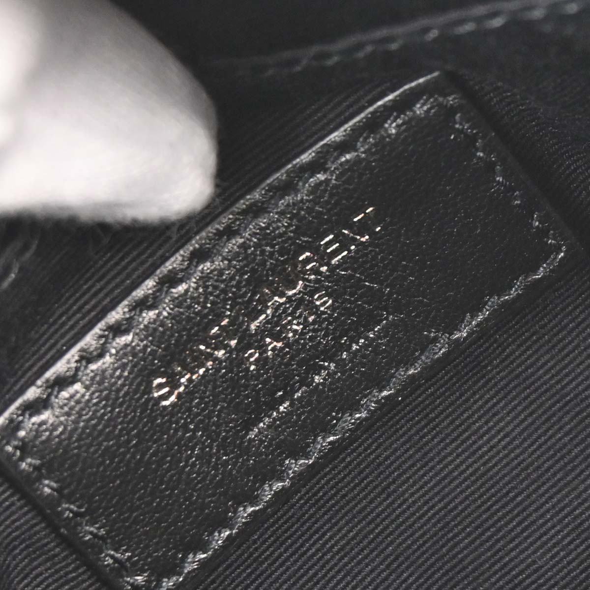 Saint Laurent Black Leather Lou Camera Bum Bag